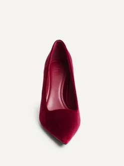 Discount Linzi Kat Closed Court Stiletto Heels Red