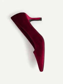 Discount Linzi Kat Closed Court Stiletto Heels Red
