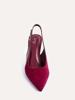 Linzi Wink Suede And Patent Mix Court Heels^Women Heels