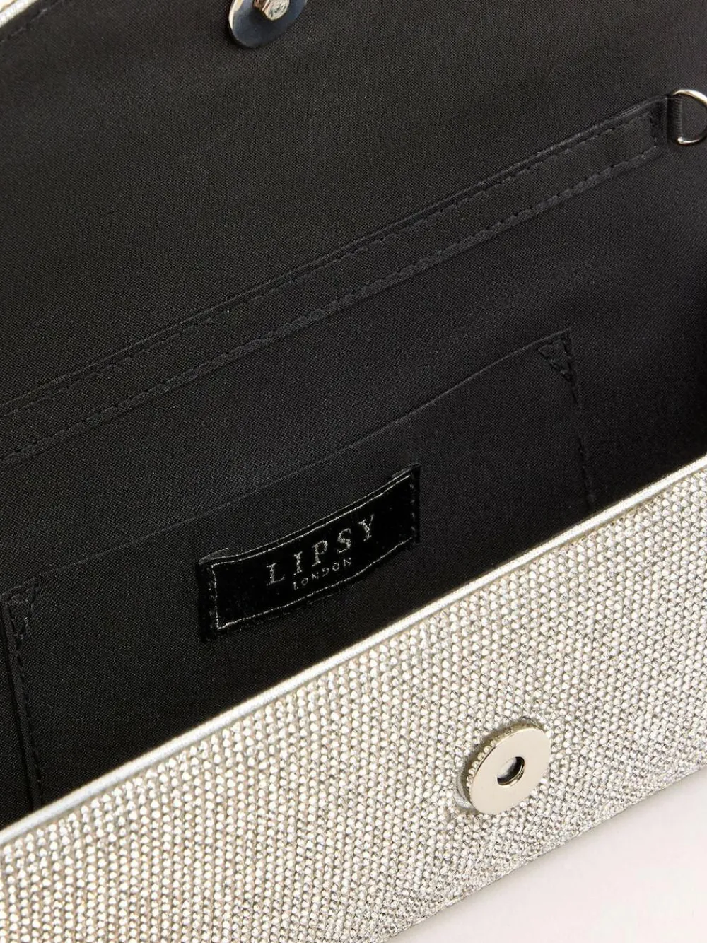 Lipsy Silver Hotfix Clutch Bag^Women Bags