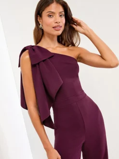 Lipsy One Shoulder Bow Jumpsuit^Women Jumpsuits & Playsuits