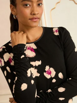 Love & Roses Long Sleeve Jersey Top^Women Blouses & Shirts