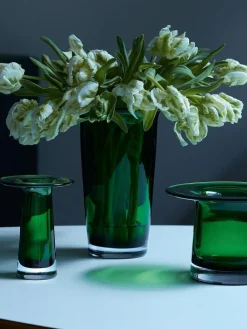 New LSA International Victoria Lantern Vase H26cm Fern Green