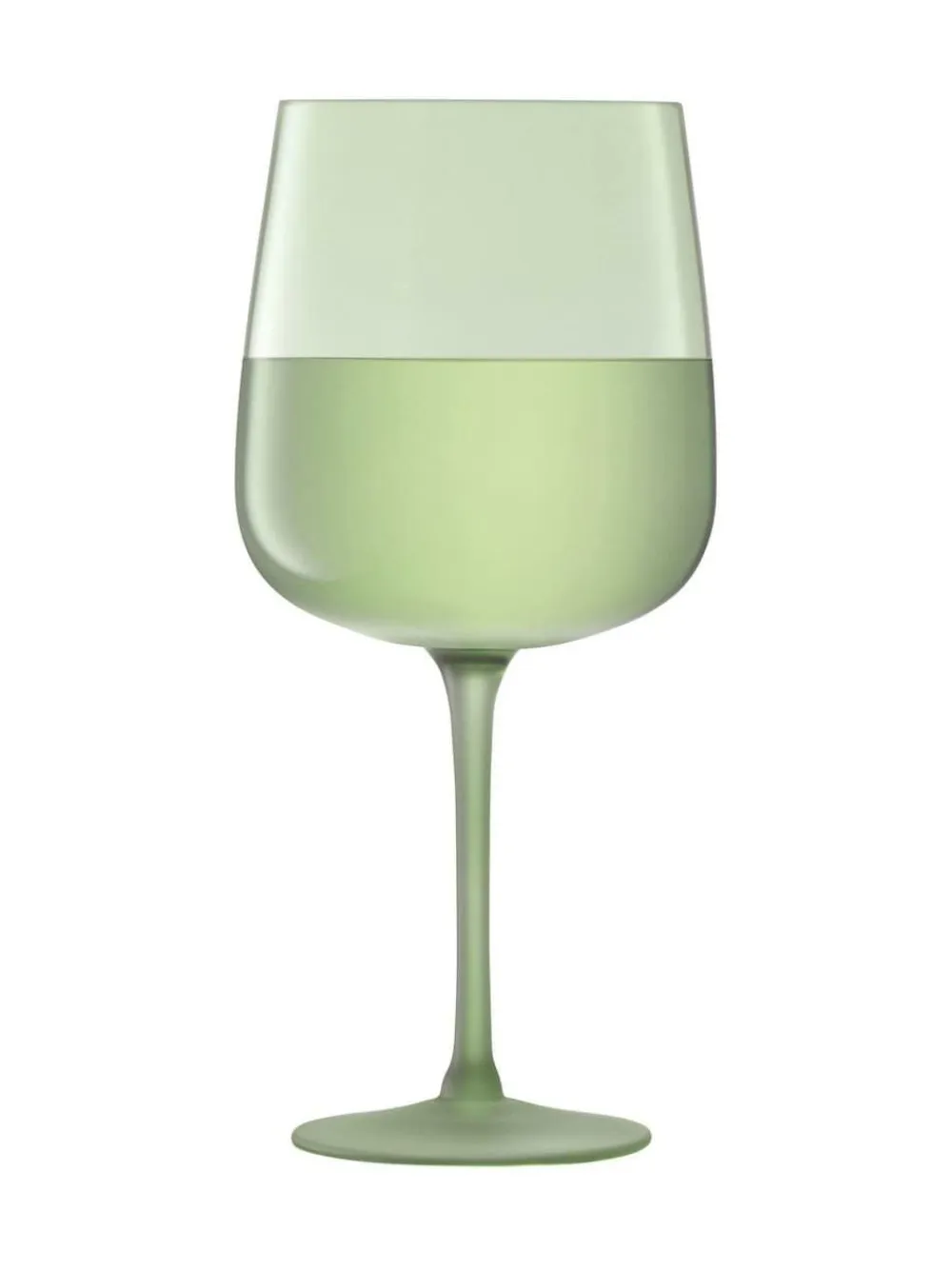 Clearance LSA International Arc Contrast Wine Glasses Set of 2 330ml Moss Green