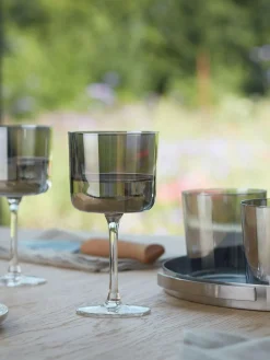LSA International Set of 2 Grey Lunar Tumblers 390ml^ Glassware