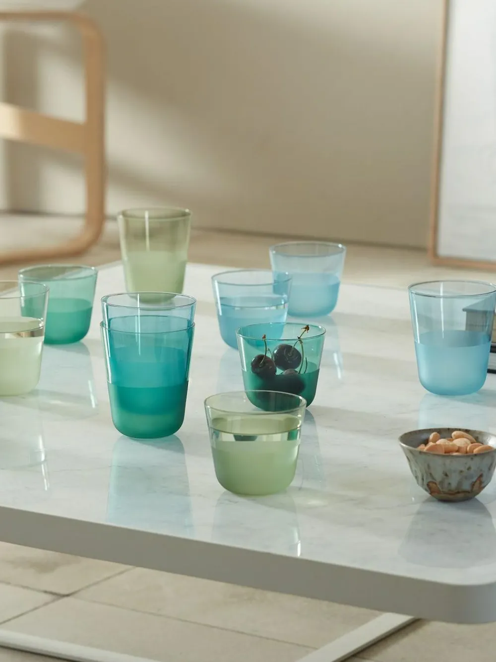 Hot LSA International Set of 2 Arc Contrast Tumblers 380ml Mossset