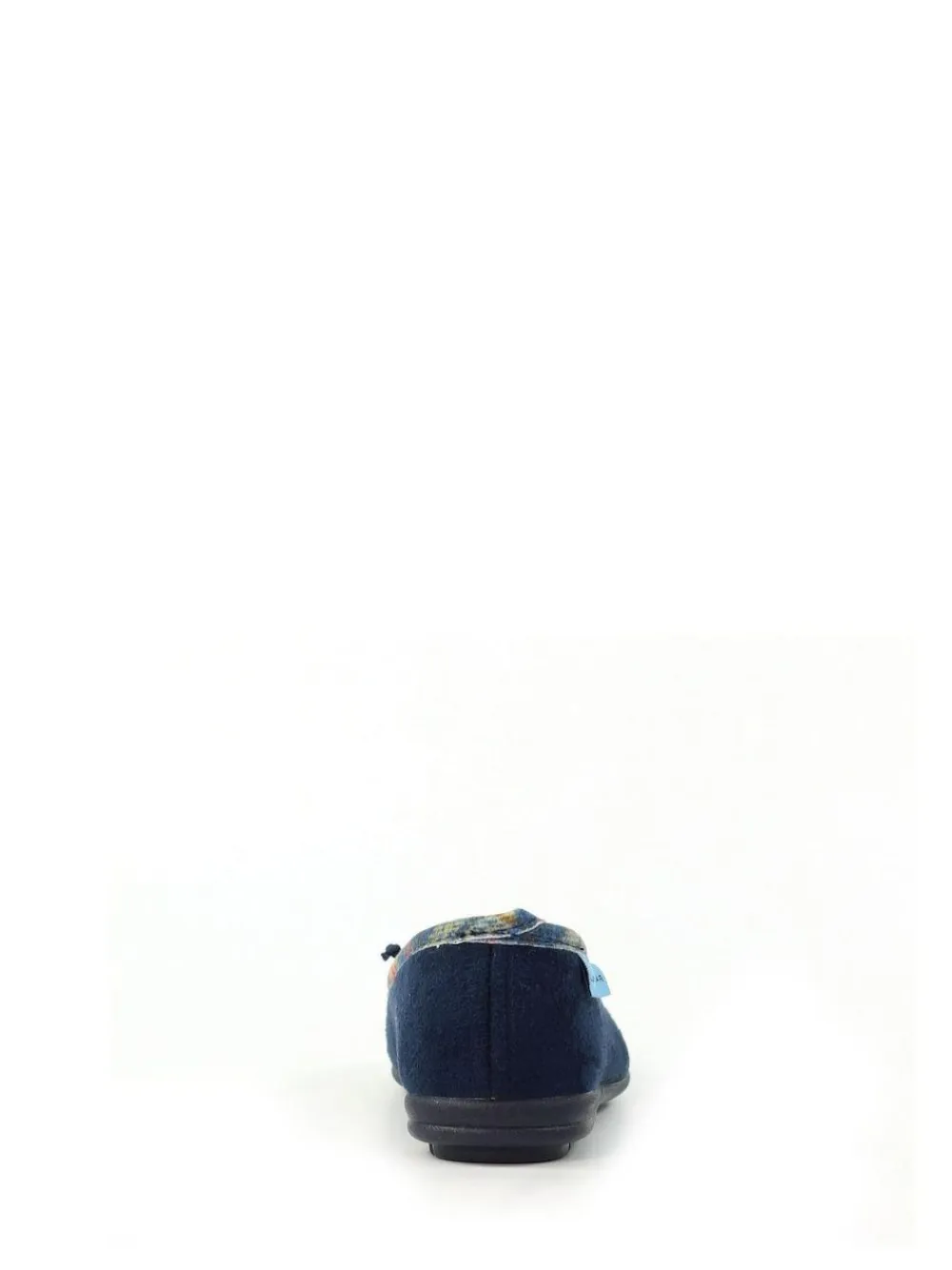 Lunar Blue Bow Tartan Trim Pump Slippers^Women Slippers