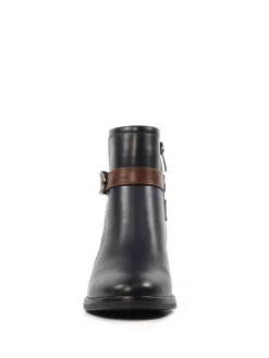 Discount Lunar Blue Cassie Low Heel Ankle Boots