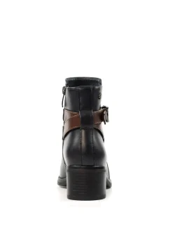 Discount Lunar Blue Cassie Low Heel Ankle Boots