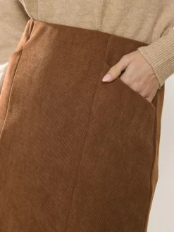 M&Co Pocket Cord Skirt^Women Skirts