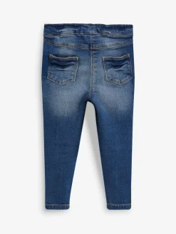 New Next 1 Pack Elasticated Waist Jeggings (3mths-7yrs) Mid Blue Denim