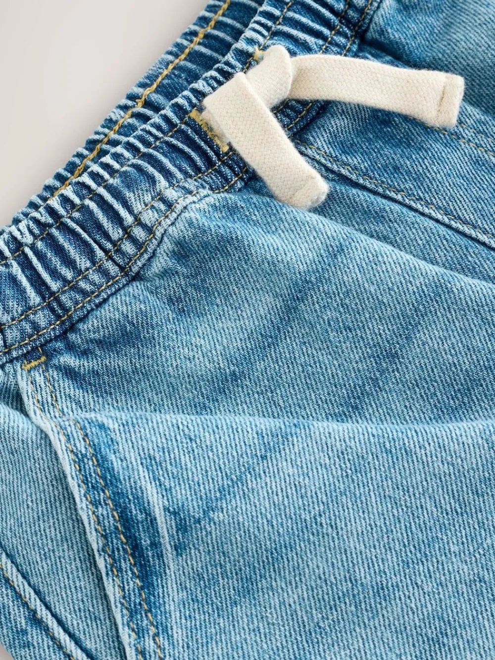 Next Mid Blue Denim Denim Pull On Carpenter Jeans (3-16yrs)^BOY Jeans & Joggers|Jeans