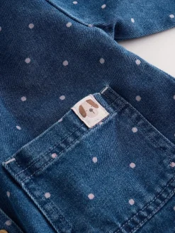 Next Mid Blue Denim Shirt and Check Trousers Set (3mths-7yrs)^ Sets & Co-Ords|Sets & Co-Ords