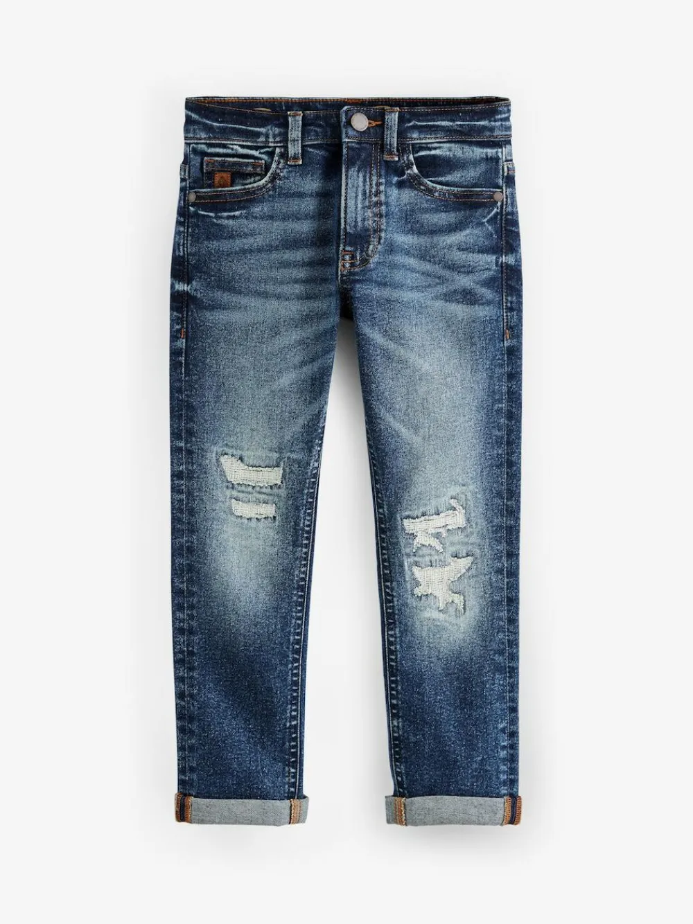Hot Next Mid Blue Distressed Jeans (3-16yrs)