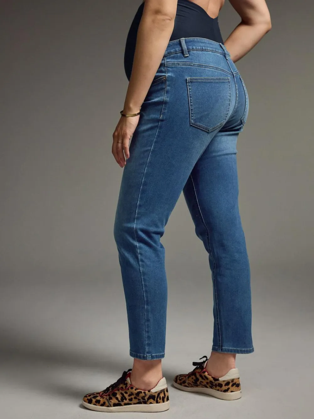 Best Next Mom Maternity Denim Jeans Mid Blue