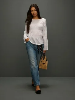 Next Mid Rise Ankle Straight Leg Jeans With Scarf^Women Jeans|Jeans