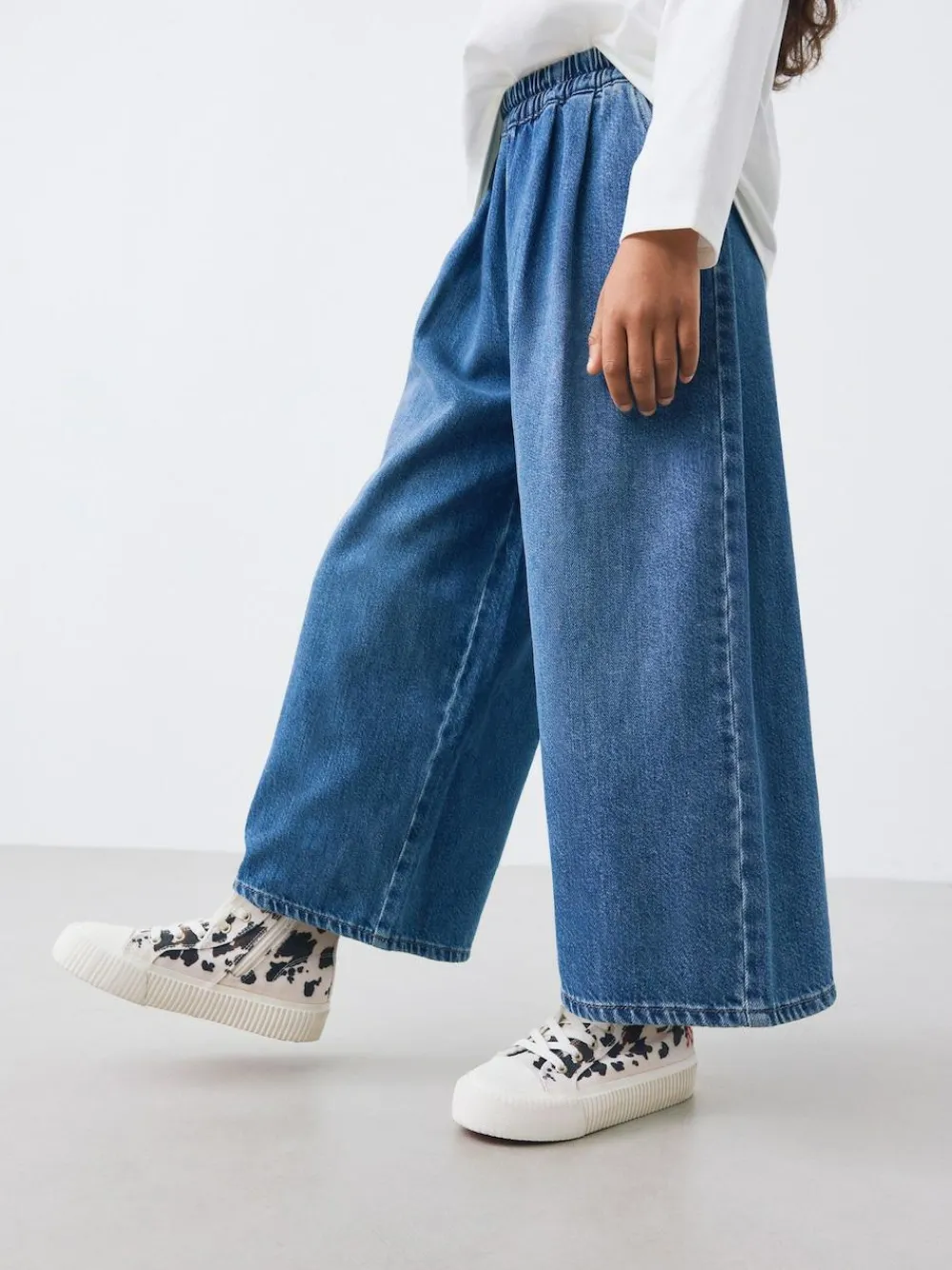 Next Pull On Wide Leg Jeans (6-16yrs)^ Jeans