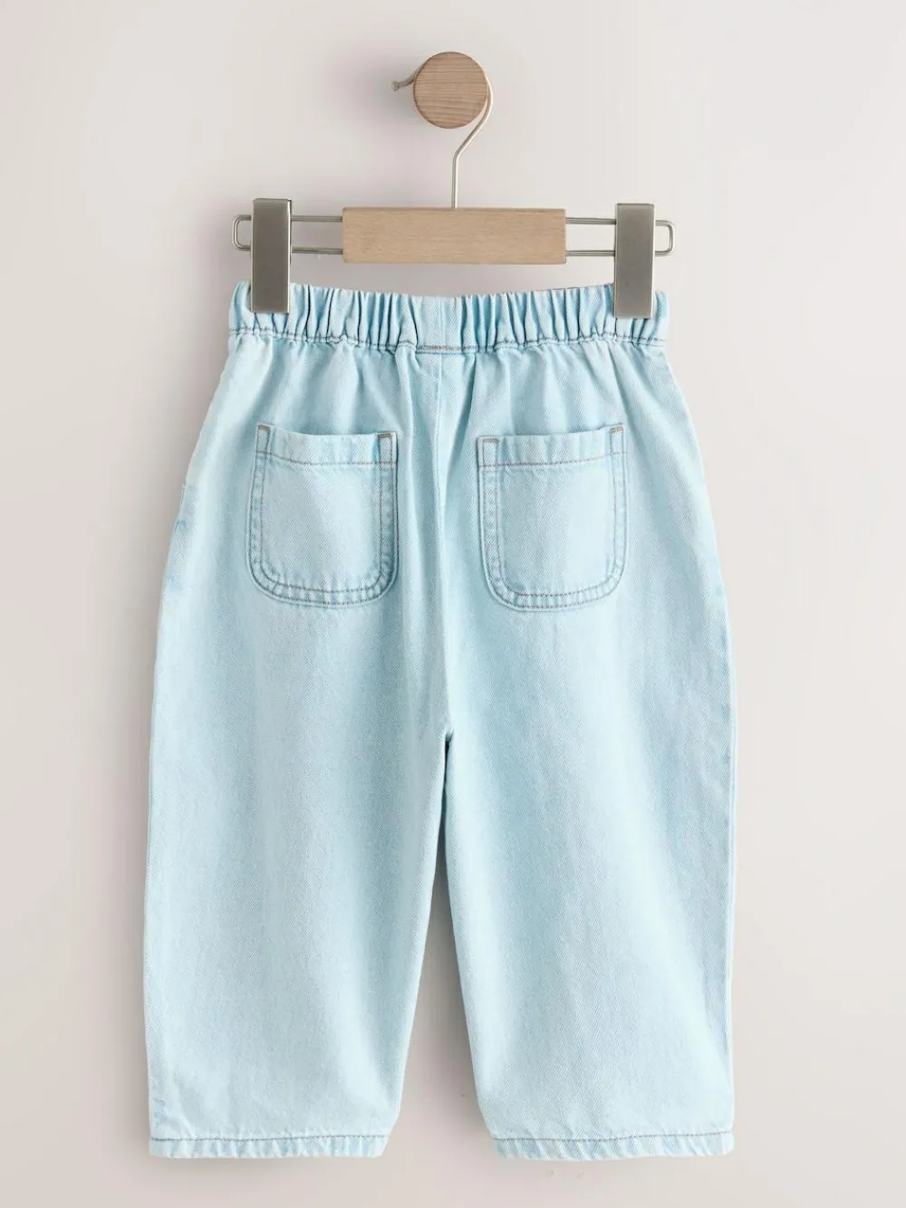 Online Next Pullon Barrel Jeans (3mths-7yrs) Mid Blue