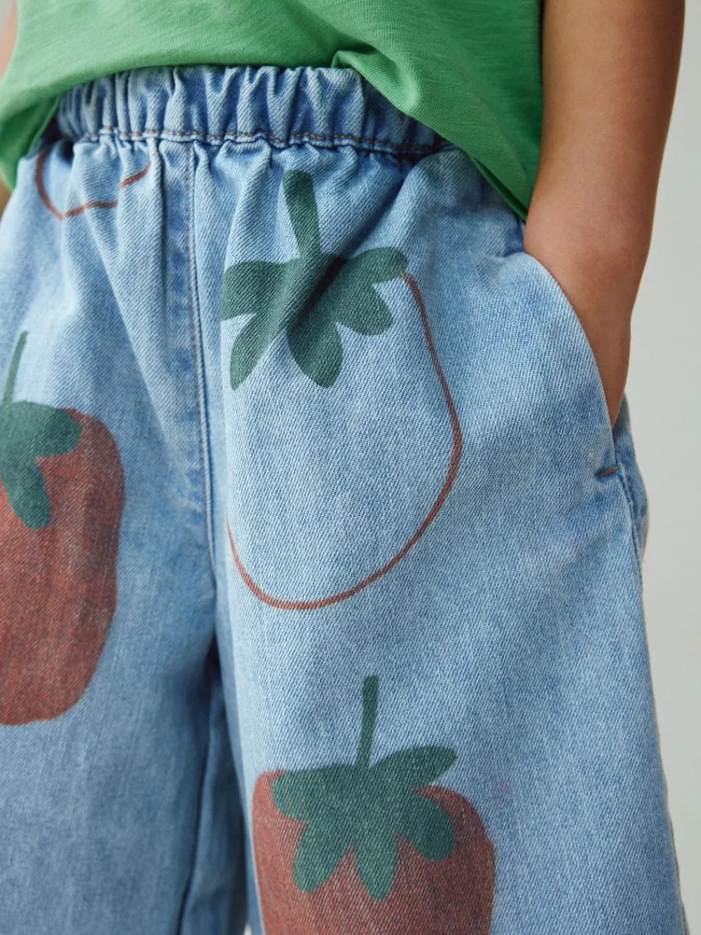 Next Mid Blue Tomato Printed Jeans (3mths-7yrs)^ Pants & Leggings|Nightwear