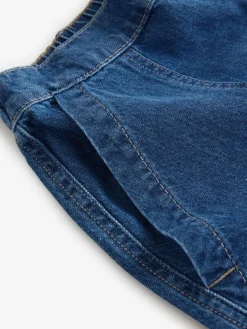 Sale Next Utility Lightweight 100% Cotton Denim Shorts Mid Blue