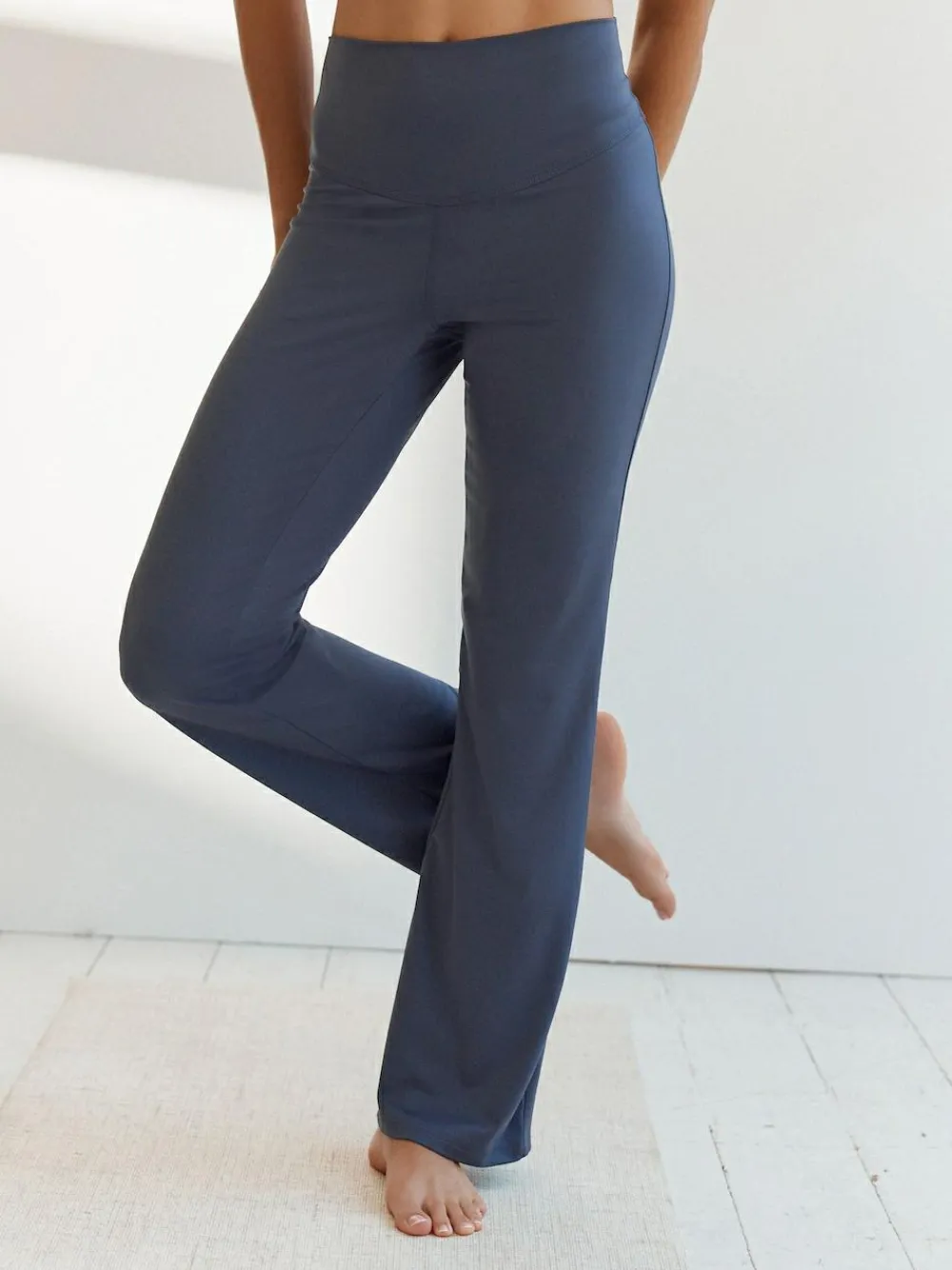 Discount Next Supersoft Dry Tech Flared Yoga Sports Leggings Midnight Blue