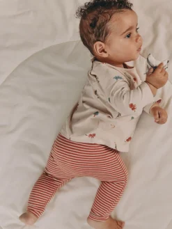 Clearance Next Mineral Little Cub Baby Tops and Leggings 8 Piece Set (0mths-2yrs)