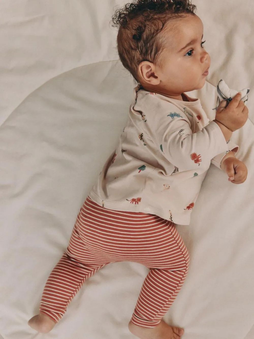 Clearance Next Mineral Little Cub Baby Tops and Leggings 8 Piece Set (0mths-2yrs)