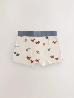 New Next Junior Character Trunks 5 Pack (1.5-16yrs) Mini Safari Print