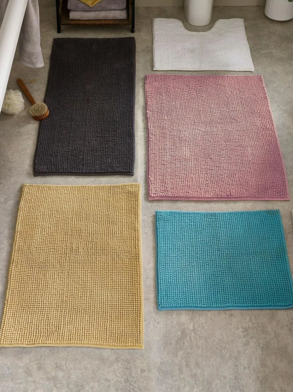 Best Next Mink Brown Bobble X-Large Bath Mat