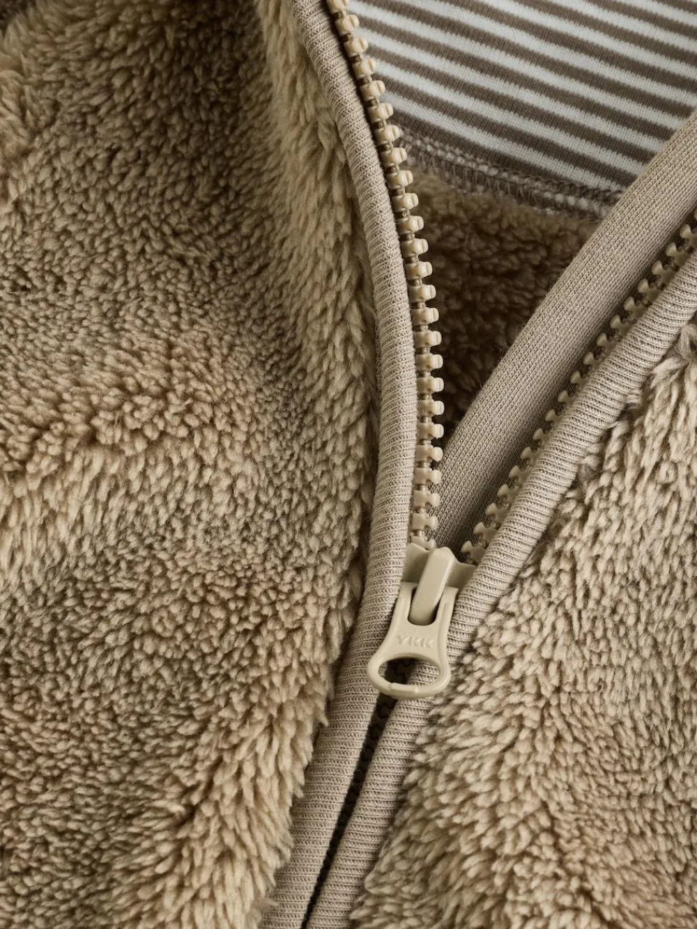New Next Mink Brown Fleece Baby Pramsuit