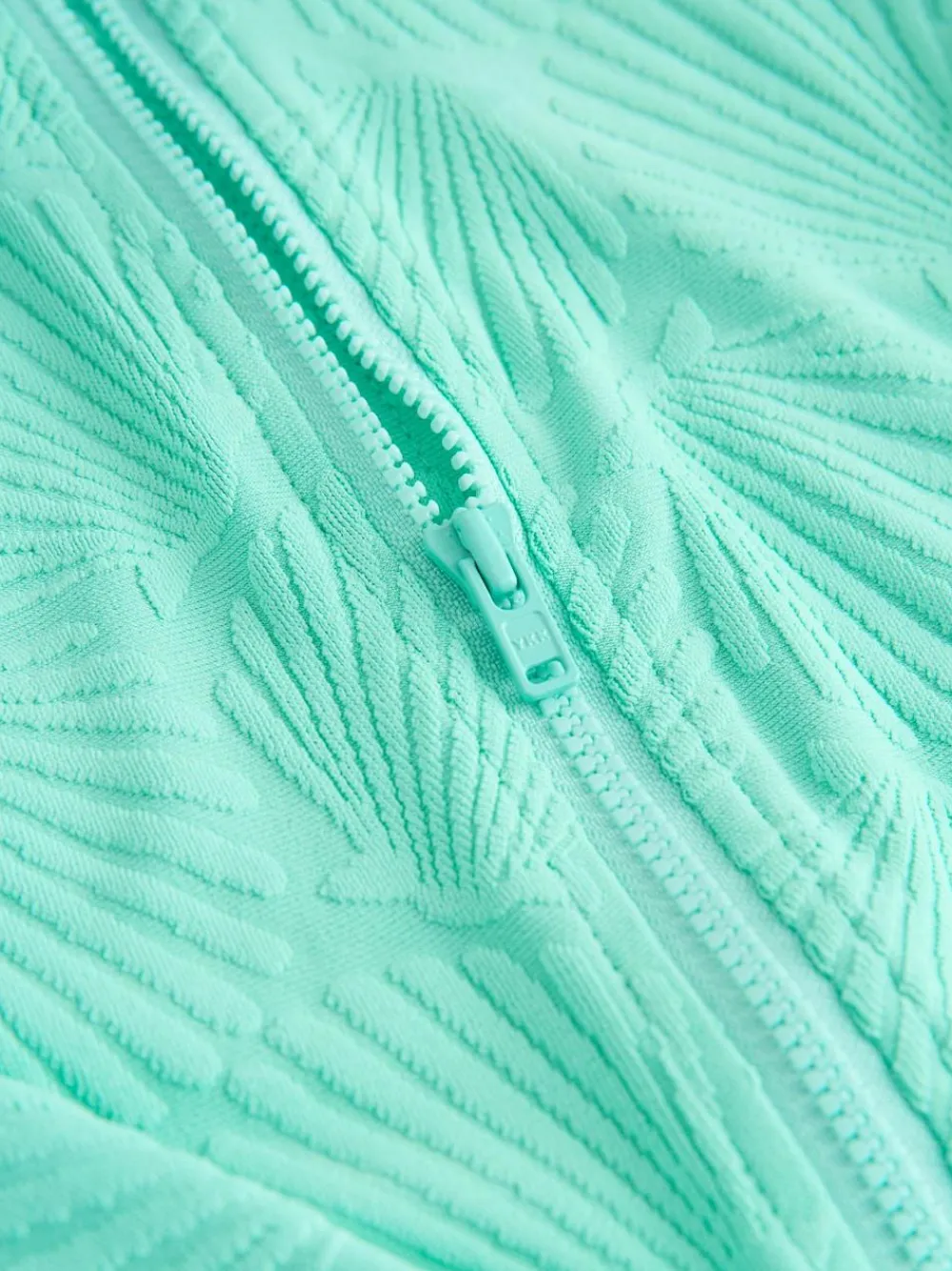 Outlet Next Textured Long Sleeve Sunsafe Swimsuit (3-16yrs) Mint Green Shell