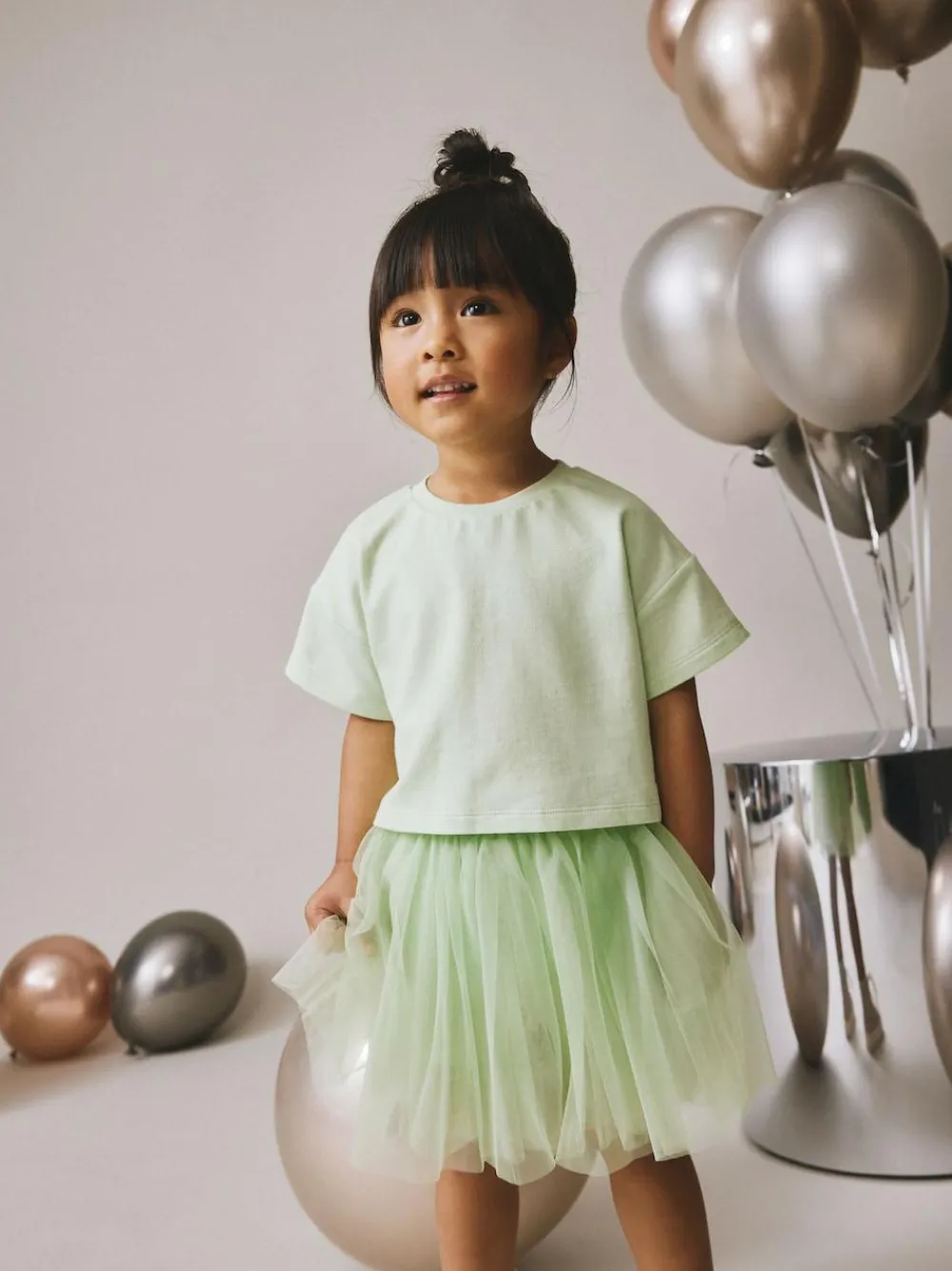 Hot Next Top and Tutu Skirt Set (3mths-7yrs) Mint Green