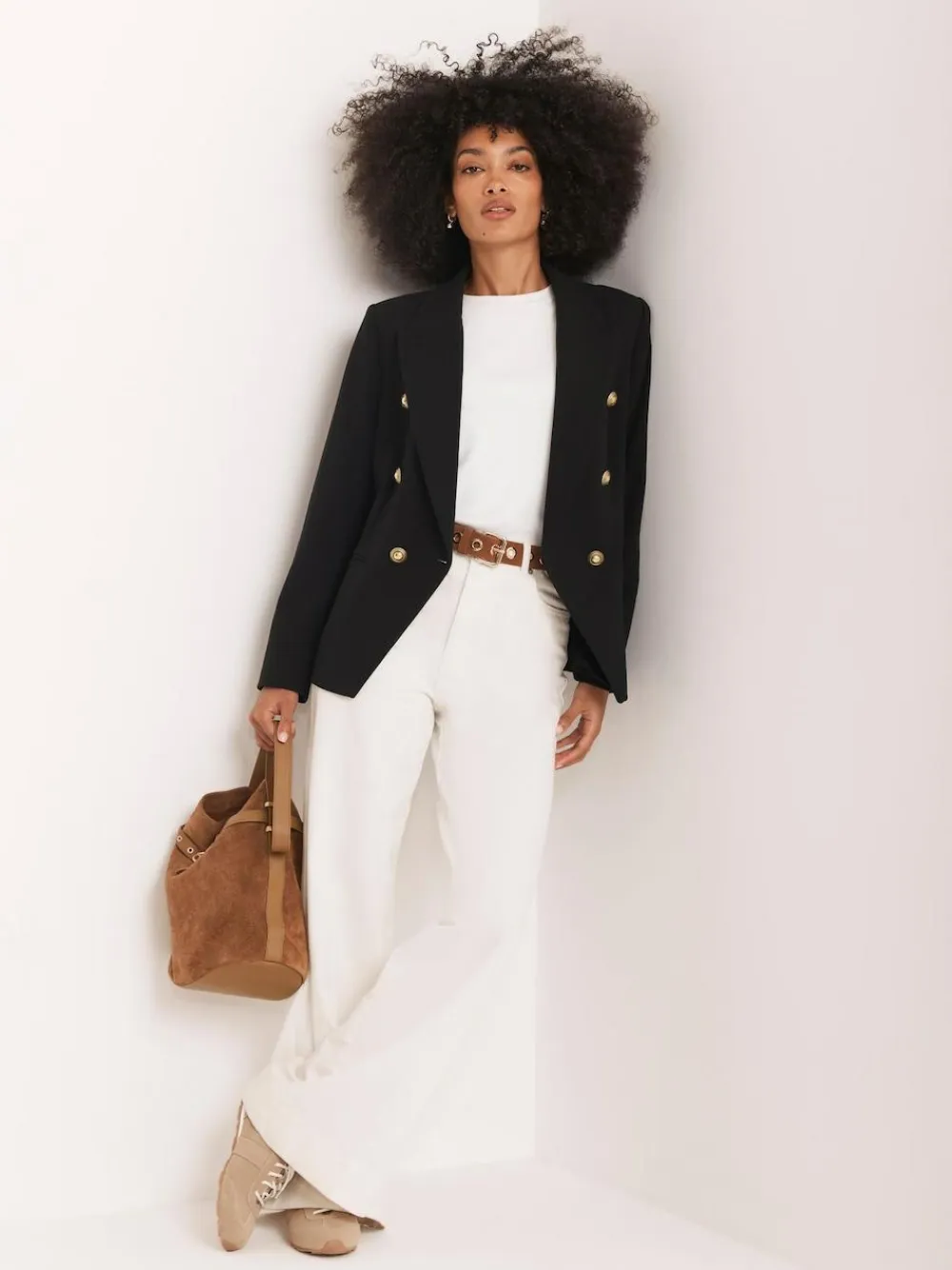 Mint Velvet Black Double Breasted Blazer^Women Suits & Tailoring|Blazers