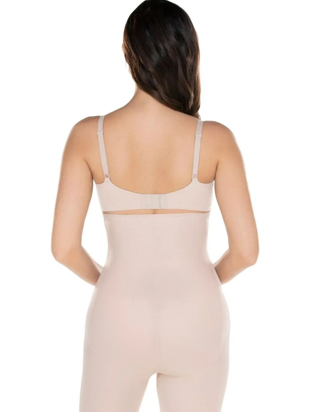 Sale Miraclesuit Extra Firm High Waisted Long Leg Shaping Shorts Stucco