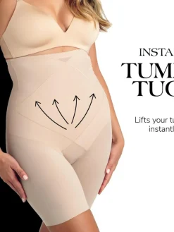 Discount Miraclesuit Shapewear Instant Tummy Tuck Extra Firm Control Shaping Body Warm Beige