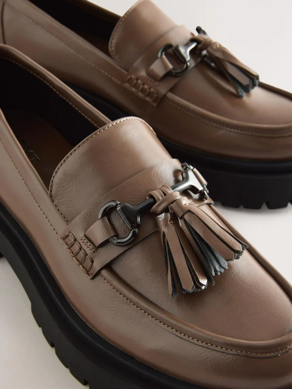 Next Forever Comfort Chunky Platform Tassel Loafers^Women Flats