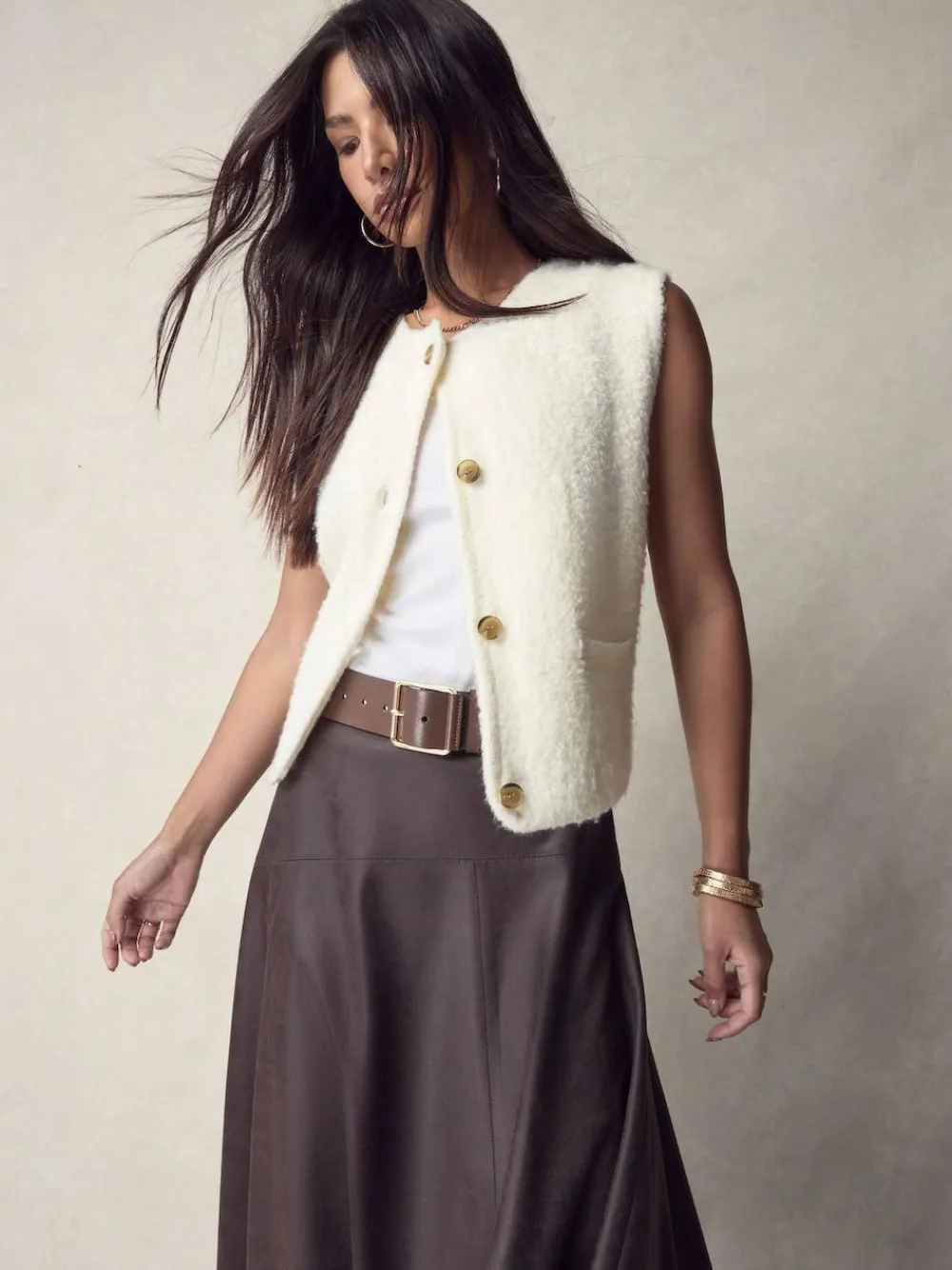 Next N. Premium Made In Italy Wide Leather Belt^Women Belts