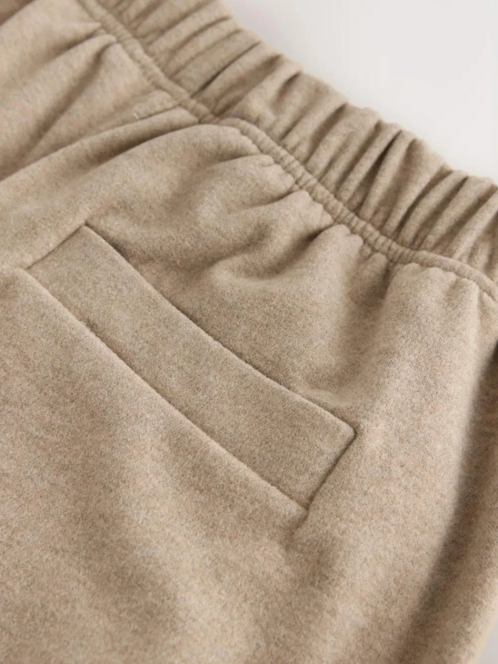 Next Mocha Brown Soft Brushed Finish Barrel Leg Trousers^Women Leggings & Sweatpants
