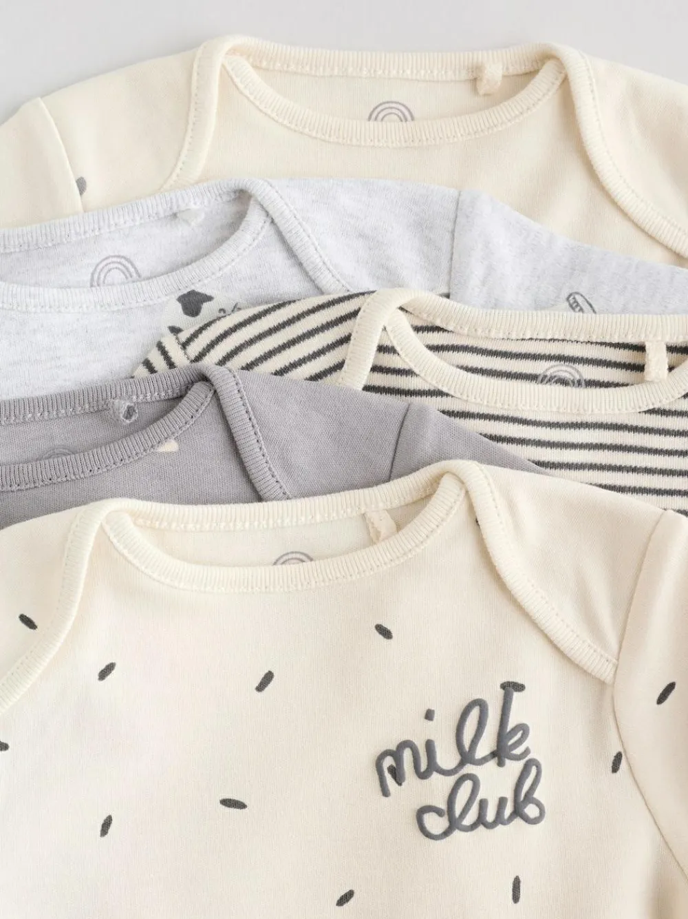 Next Baby Long Sleeve Bodysuits 5 Pack^BOY Unisex|Bodysuits & Vests