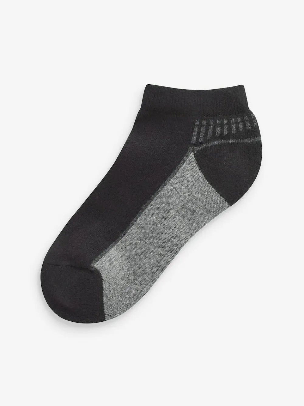 Next Cushioned Footbed Sports Trainers Socks 5 Pack Monochrome