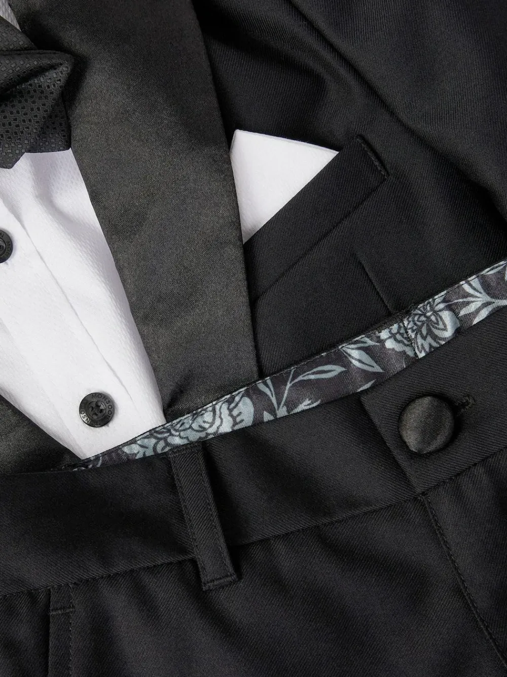 Monsoon Black Luca Tuxedo with Bow Tie 4-Piece^BOY Suits & Vest