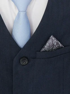 Monsoon Blue Three-Piece Oliver Check Waistcoat & Shirt Set