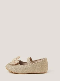 Monsoon Baby Bow Glitter Walker Shoes^ Shoes|First Shoes