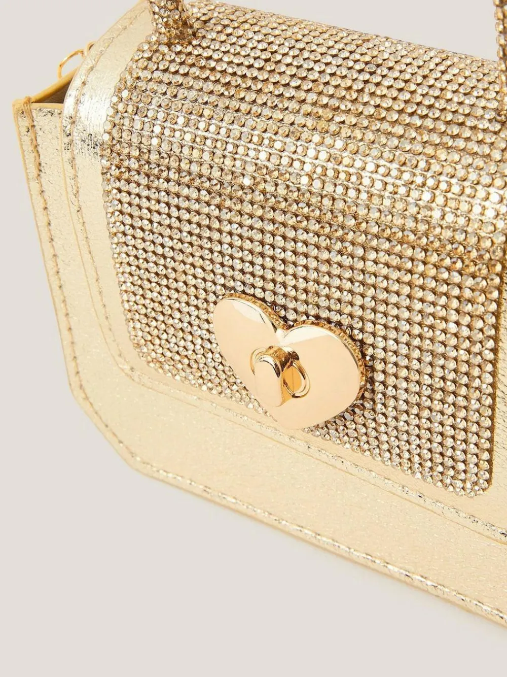 Monsoon Gold Mini Metallic Handbag