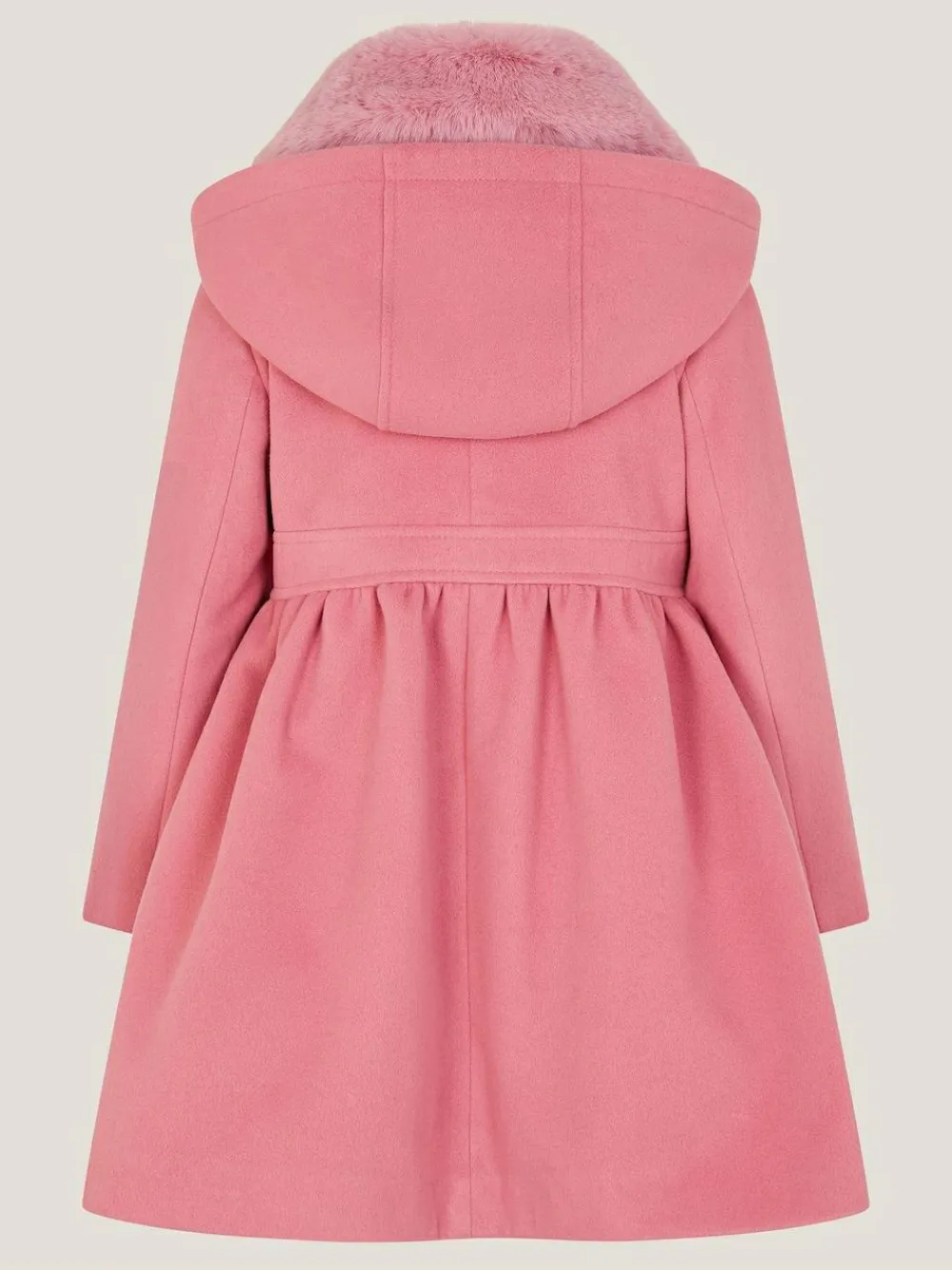 Monsoon Pink Natalia Faux Collar Double Breasted Coat^ Coats, Jackets & Pramsuits|Coats, Jackets & Pramsuits