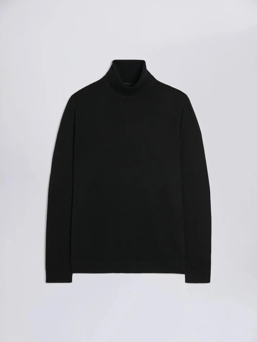 Best MOSS Merino-Blend Roll Neck Jumper Black
