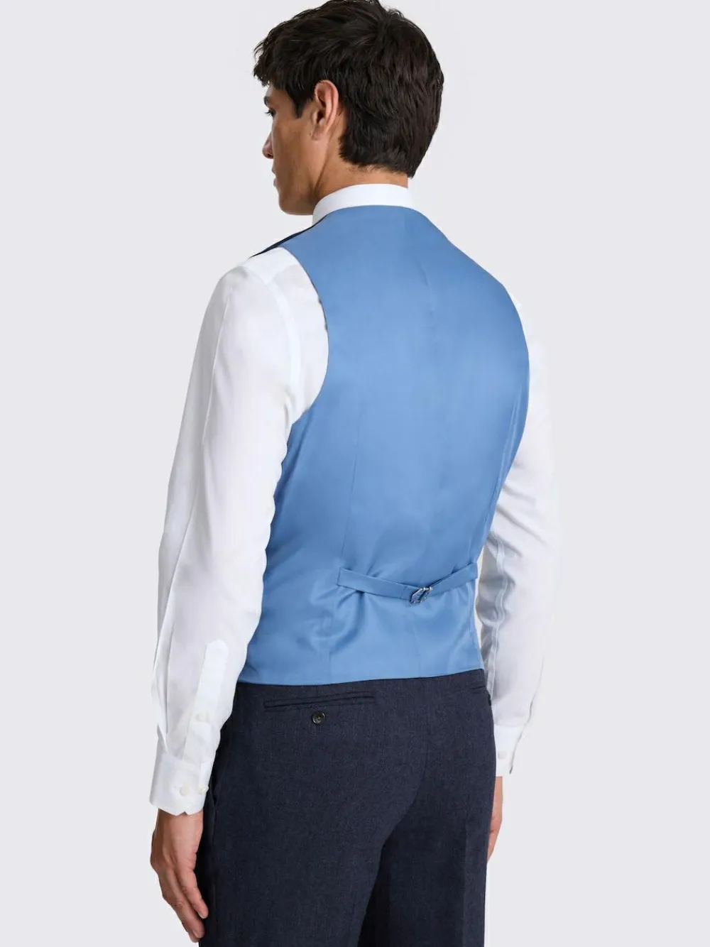 Best MOSS Tailored Herringbone Suit Waistcoat Ink