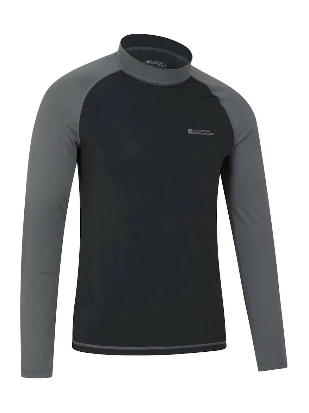 Mountain Warehouse Black Mens Long Sleeve Rash Vest^ Swimwear