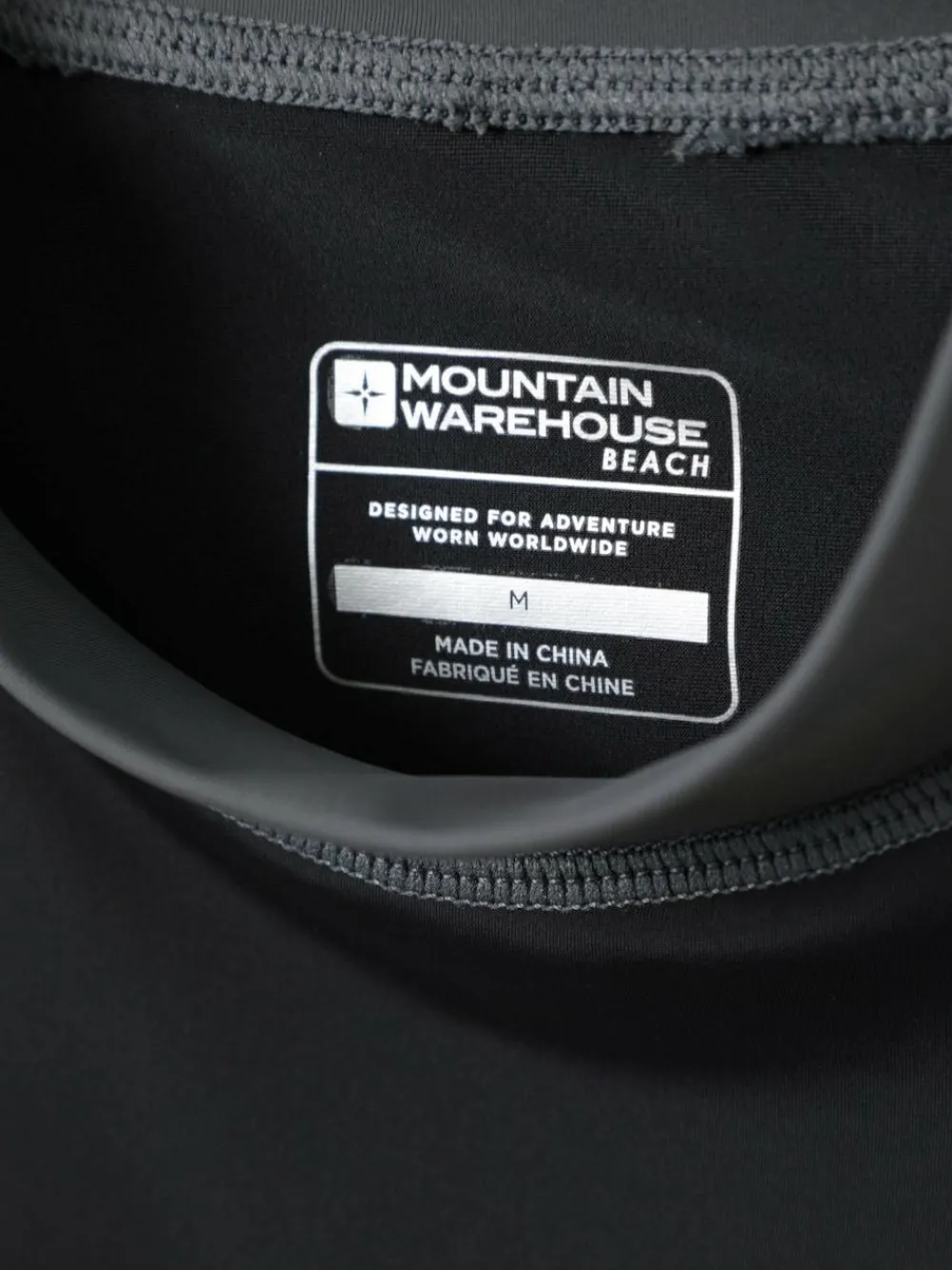 Mountain Warehouse Black Mens Long Sleeve Rash Vest^ Swimwear