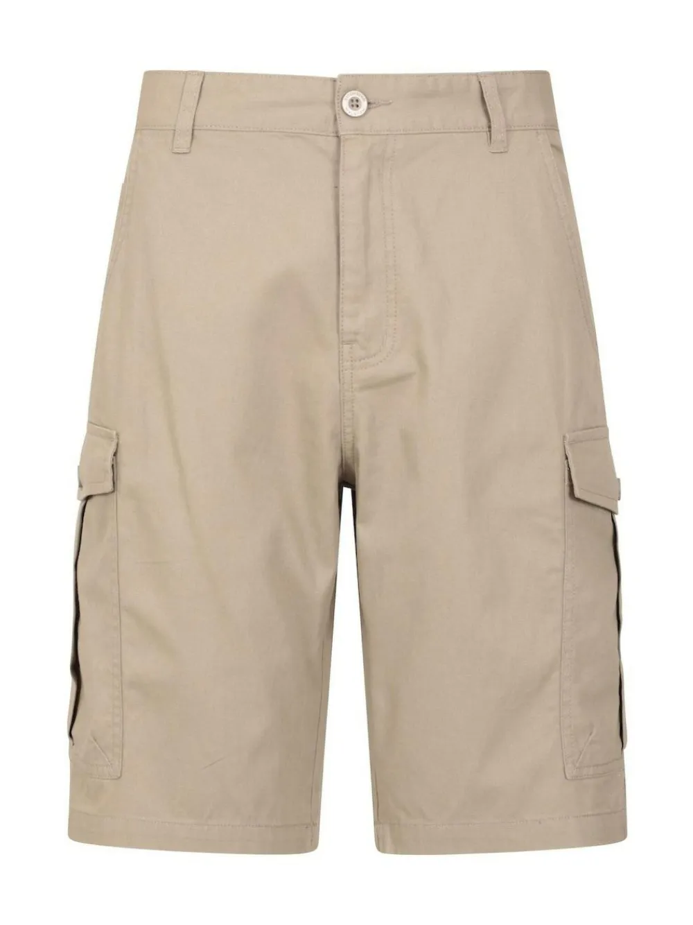 Mountain Warehouse Cream Mens Lakeside 100% Cotton Cargo Shorts